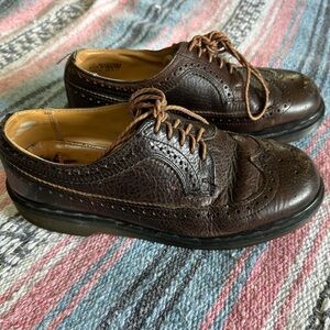 dr marten • vintsge 90s 3989 oxford lace-up shoes uk made in england 90s